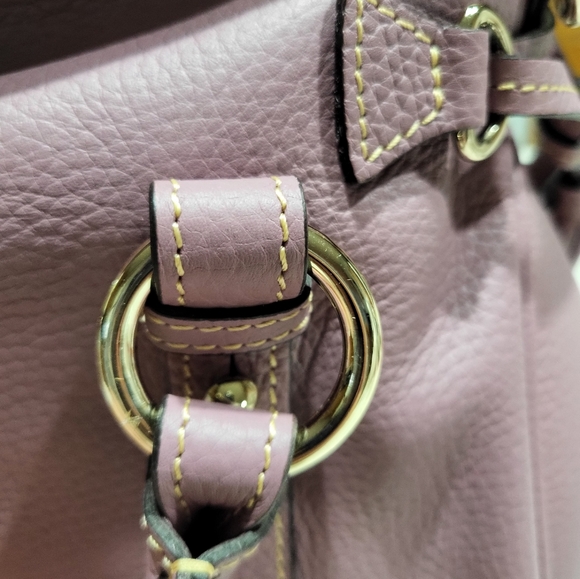 NWT Dooney and Bourke Mauve Pebble Leather Satchel - Picture 7 of 8
